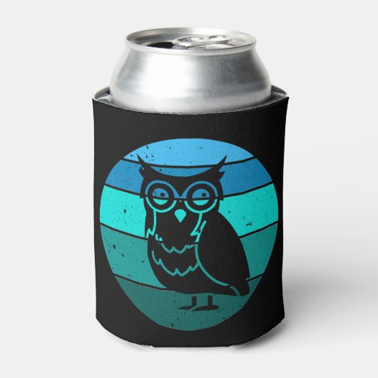 Retro Owl Dosenkühler (Kanne Vorderseite)