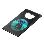 Retro Owl Geldbeutel Flaschenöffner (Vorderseite Schrägansicht)