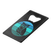 Retro Owl Geldbeutel Flaschenöffner (Rückseite Schrägansicht)