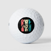 Retro Owl Golfball (Vorderseite)