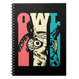 Retro Owl Notizblock