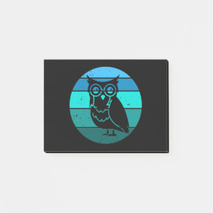 Retro Owl Post-it Klebezettel