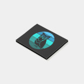 Retro Owl Post-it Klebezettel (angewinkelt)