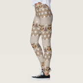 Retro-Owl-Strickdesign Leggings (Links)
