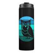 Retro Owl Thermosbecher (Vorderseite)