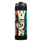 Retro Owl Thermosbecher (Vorderseite)