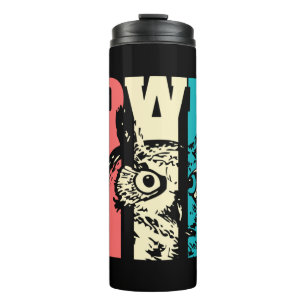 Retro Owl Thermosbecher