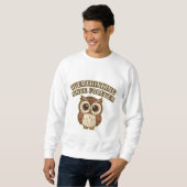 Retro Owl Thoughtful Mind Men’s Sweatshirt (Vorne ganz)