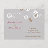 Retro Owls Familie Gerettet Postkarte (Rückseite)