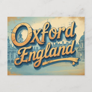 Retro-Oxford-Momente Postkarte