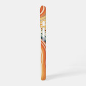 Retro-Ozeanströmungen iPhone 16 Hülle (Linke Seite)