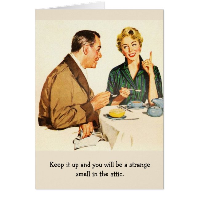 Retro Paare - merkwürdiger Geruch im Dachboden, (Vorne)