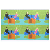 Retro Paare mit Katzen-Gewebe Stoff (Fat Quarter (45,7 x 55,9 cm))