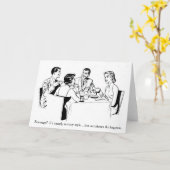 Retro Paare - Rache...es ist nicht mein Stil, Karte (Gelbe Blume)