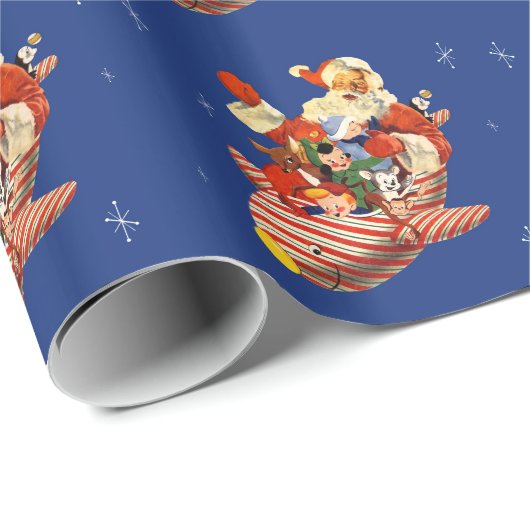 Retro Packpapier Süßigkeits-Rockets Sankt (Rolleneckpunkt)