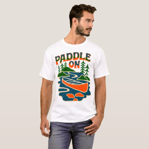 Retro-Paddel-On-Kanadier-Outdoor-Abenteuer DesT-Sh T-Shirt