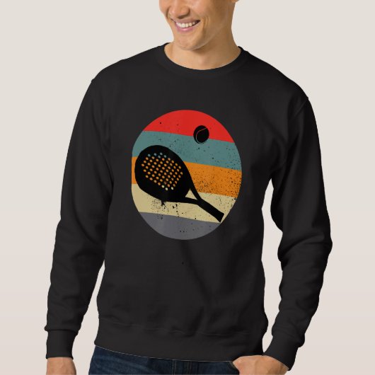 Retro Padel Tennis , Padel Tennis, Padel Trainer Sweatshirt (Vorderseite)