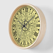 Retro, Pagan style, Wheel of the Year Clock Wanduhr (Winkel)