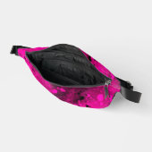 Retro Paint Spritzer Effect Pink & Black Bauchtasche (Offen)