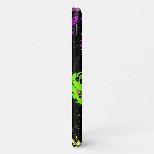 Retro Paint Spritzer Neon Custom Case-Mate iPhone Hülle (Hinten/Links)