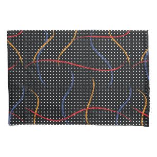 Retro Paint Spritzer und Dots Pillow Case Kissenbezug