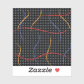 Retro Paint Spritzer und Punkte Aufkleber (Blatt)