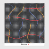 Retro Paint Spritzer und Punkte Aufkleber (Blatt)