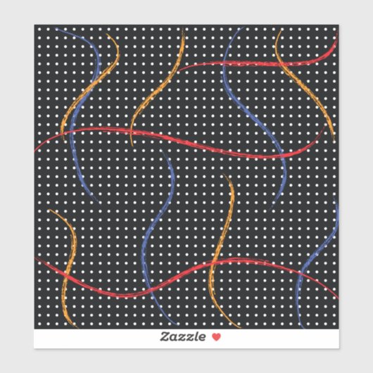 Retro Paint Spritzer und Punkte Aufkleber (Blatt)