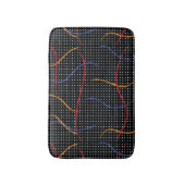 Retro Paint Spritzer und Punkte Badematte (Vorderseite Vertikal)