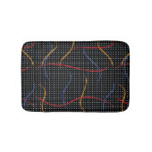 Retro Paint Spritzer und Punkte Badematte (Vorderseite)