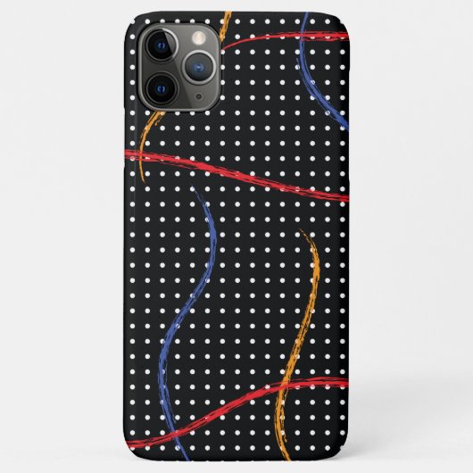 Retro Paint Spritzer und Punkte Case-Mate iPhone Hülle (Rückseite)