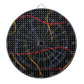 Retro Paint Spritzer und Punkte Dartscheibe (vorne)