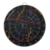 Retro Paint Spritzer und Punkte Dartscheibe (vorne)