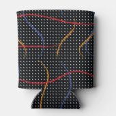 Retro Paint Spritzer und Punkte Dosenkühler (Rückseite)