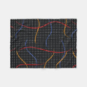 Retro Paint Spritzer und Punkte Fleecedecke (Vorderseite (Horizontal))