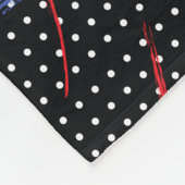 Retro Paint Spritzer und Punkte Fleecedecke (Ecke)