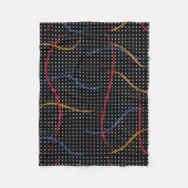 Retro Paint Spritzer und Punkte Fleecedecke (Vorderseite)