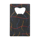 Retro Paint Spritzer und Punkte Geldbeutel Flaschenöffner (Rückseite)