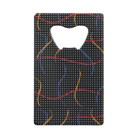 Retro Paint Spritzer und Punkte Geldbeutel Flaschenöffner (Rückseite)