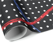 Retro Paint Spritzer und Punkte Geschenkpapier (Rolleneckpunkt)