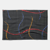 Retro Paint Spritzer und Punkte Geschirrtuch (Horizontal)