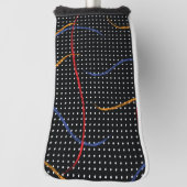 Retro Paint Spritzer und Punkte Golf Headcover (Rotieren 90)