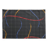 Retro Paint Spritzer und Punkte Kissenbezug (Rückseite-Rechts)