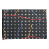 Retro Paint Spritzer und Punkte Kissenbezug (Vorderseite-Rechts)