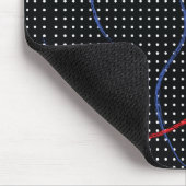 Retro Paint Spritzer und Punkte Mousepad (Ecke)