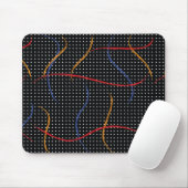 Retro Paint Spritzer und Punkte Mousepad (Mit Mouse)