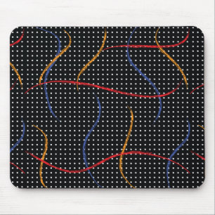 Retro Paint Spritzer und Punkte Mousepad