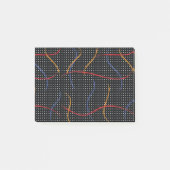 Retro Paint Spritzer und Punkte Post-it Klebezettel (Vorderseite)