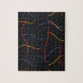 Retro Paint Spritzer und Punkte Puzzle (Vertikal)