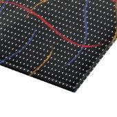 Retro Paint Spritzer und Punkte Schneidebrett (Ecke)